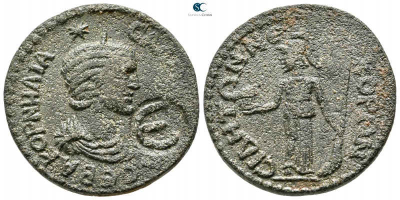 Pamphylia. Side . Salonina AD 254-268. 
Pentassarion Æ

27 mm., 14,76 g.

...