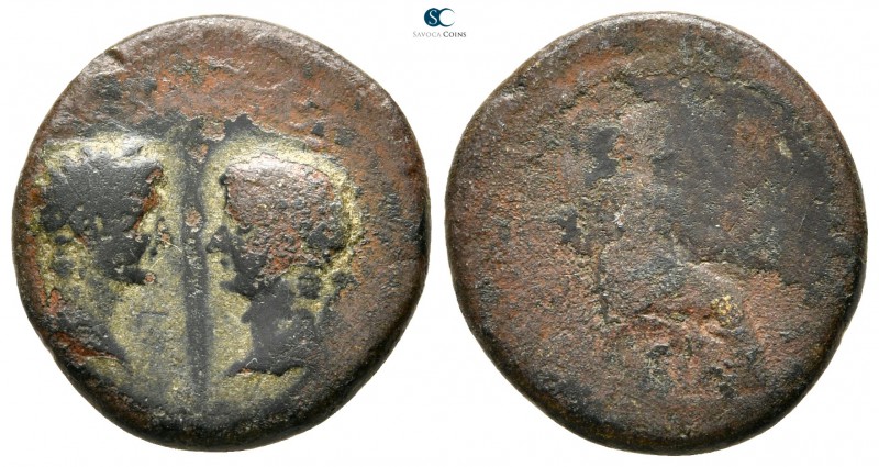 Mysia. Pergamon. Augustus, Tiberius and Livia AD 14-37. 
Bronze Æ

20 mm., 4,...