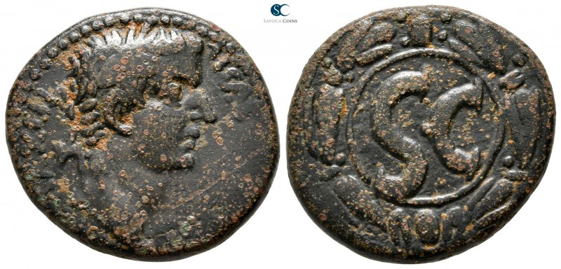Seleucis and Pieria. Antioch. Tiberius AD 14-37. 
Bronze Æ

28 mm., 15,44 g....