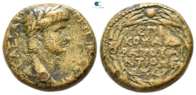 Seleucis and Pieria. Antioch. Nero AD 54-68. 
Bronze Æ

20 mm., 8,80 g.


...
