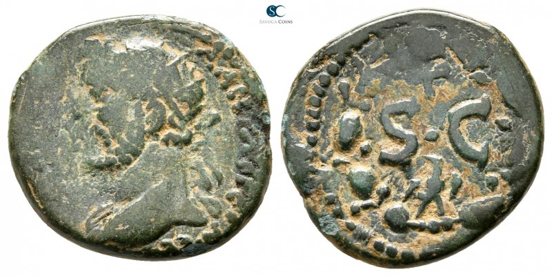 Seleucis and Pieria. Antioch. Antoninus Pius AD 138-161. 
Semis Æ

17 mm., 3,...