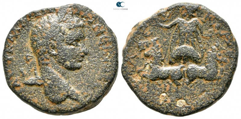 Seleucis and Pieria. Balanea (as Leucas-Claudia). Elagabalus AD 218-222. 
Bronz...
