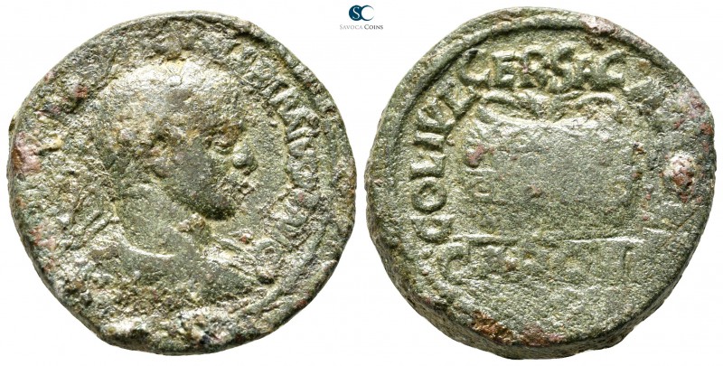 Coele. Heliopolis. Gallienus AD 253-268. 
Bronze Æ

28 mm., 16,83 g.



f...