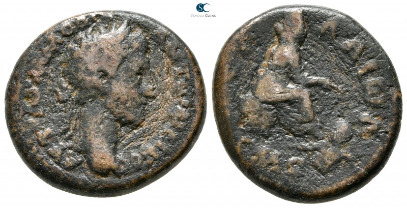 Decapolis. Pella. Commodus AD 180-192. 
Bronze Æ

23 mm., 10,06 g.



nea...