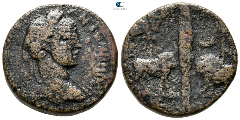 Phoenicia. Aradus. Caracalla AD 198-217. 
Bronze Æ

26 mm., 14,29 g.



n...