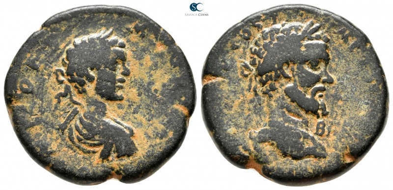 Phoenicia. Berytus. Septimius Severus, with Caracalla AD 193-211. 
Bronze Æ

...
