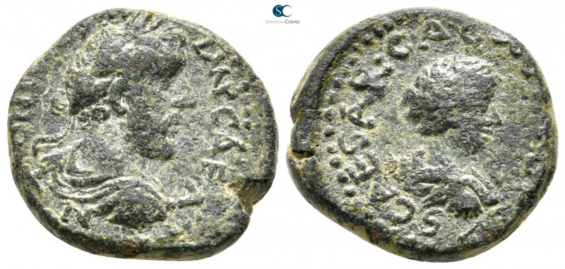 Judaea. Aelia Capitolina (Jerusalem). Antoninus Pius with Marcus Aurelius, as Ca...