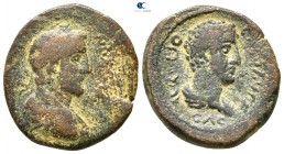 Judaea. Aelia Capitolina (Jerusalem). Antoninus Pius with Marcus Aurelius, as Caesar AD 138-161. Bronze Æ