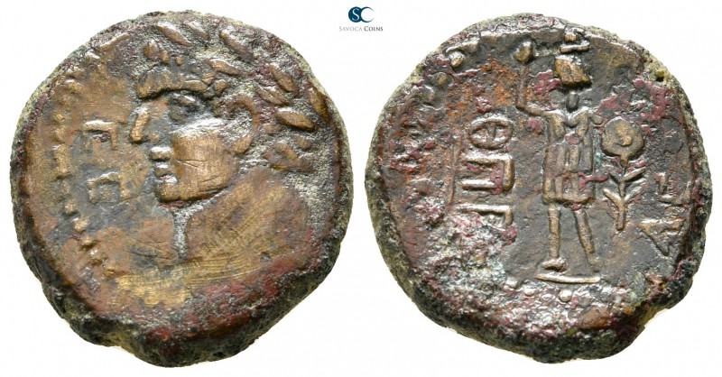 Judaea. Ascalon. Domitian AD 81-96. 
Bronze Æ

19 mm., 6,38 g.



very fi...