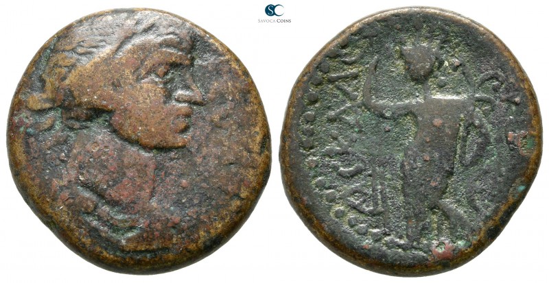 Judaea. Ascalon. Trajan AD 98-117. 
Bronze Æ

23 mm., 9,61 g.



nearly v...