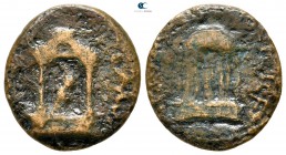Judaea. Caesarea Panias (Caesarea Philippi). Nero and Poppaea AD 54-68. Bronze Æ