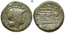 Anonymous 211-210 BC. Sicilian mint. Triens Æ