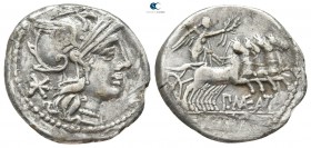 P. Maenius Antiaticus Mf 132 BC. Rome. Denarius AR