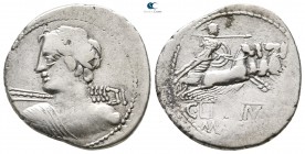 C. Licinius L. F. Macer 84 BC. Rome. Denarius AR