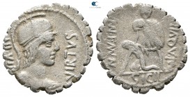 Mn. Aquillius 71 BC. Rome. Denarius AR