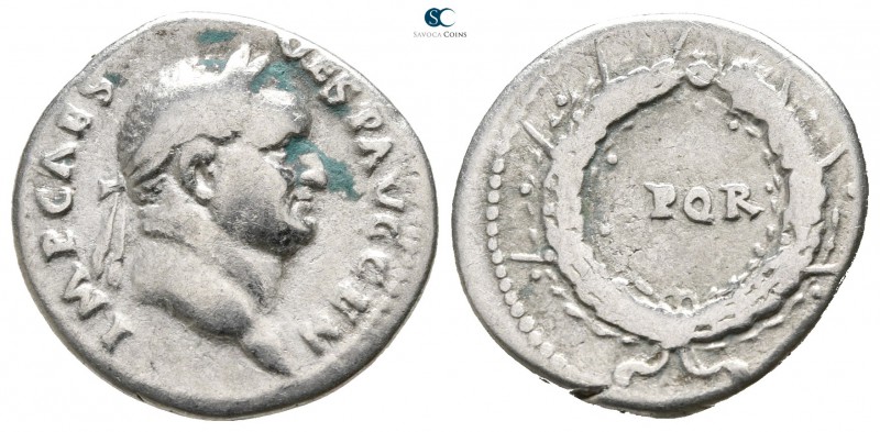 Vespasian AD 69-79. Rome
Denarius AR

18 mm., 3,23 g.



very fine