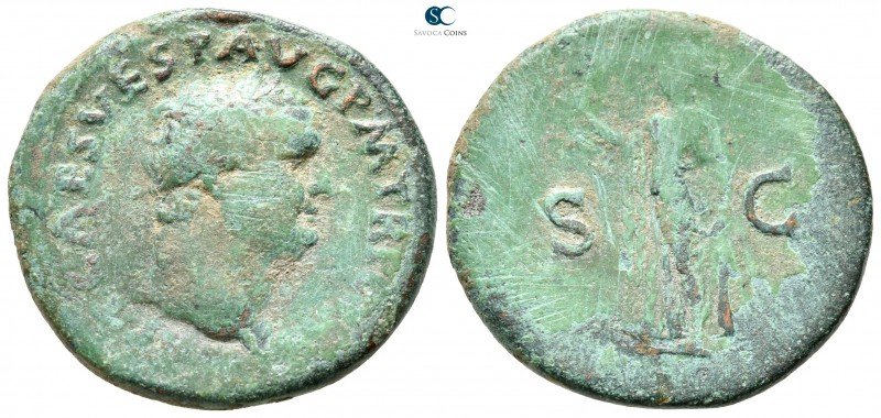 Vespasian AD 69-79. Rome
As Æ

28 mm., 10,66 g.



fine