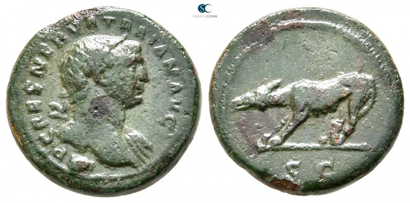 Trajan AD 98-117. Rome
Quadrans Æ

17 mm., 4,03 g.



very fine