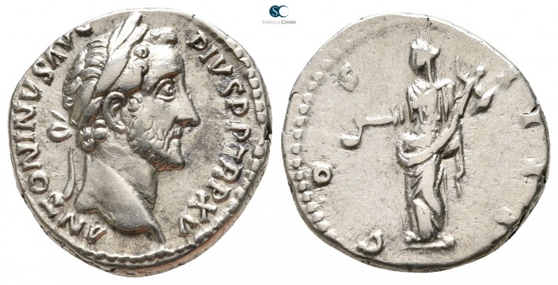 Antoninus Pius AD 138-161. Rome
Denarius AR

17 mm., 3,44 g.



very fine