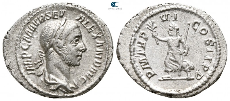 Severus Alexander AD 222-235. Rome
Denarius AR

22 mm., 2,89 g.



very f...