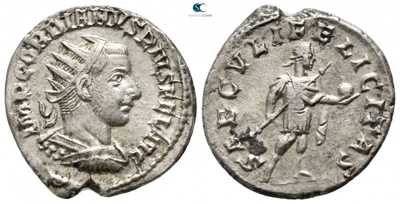 Gordian III AD 238-244. Antioch
Antoninianus AR

21 mm., 4,19 g.



very ...