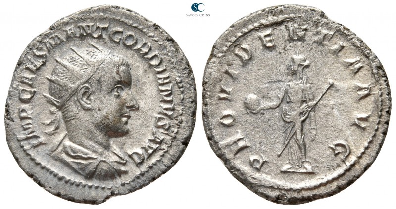 Gordian III AD 238-244. Rome
Antoninianus AR

23 mm., 3,99 g.



very fin...