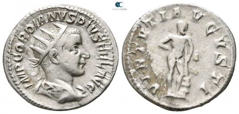 Gordian III AD 238-244. Rome
Antoninianus AR

22 mm., 3,84 g.



very fin...