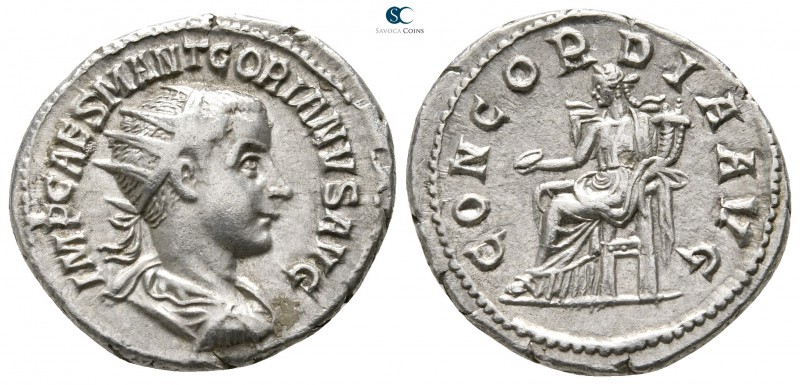 Gordian III AD 238-244. Rome
Antoninianus AR

22 mm., 3,77 g.



very fin...