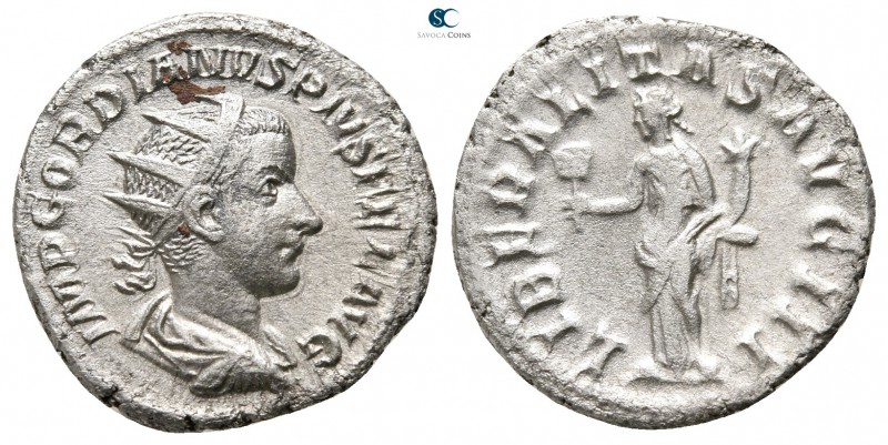 Gordian III AD 238-244. Rome
Antoninianus AR

21 mm., 3,31 g.



very fin...