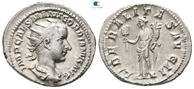 Gordian III AD 238-244. Rome
Antoninianus AR

23 mm., 4,08 g.



very fin...