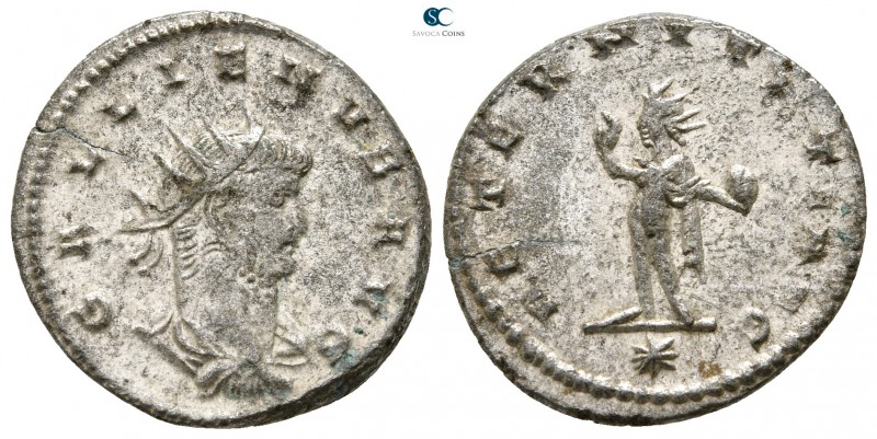 Gallienus AD 253-268. Antioch
Antoninianus Æ silvered

22 mm., 3,47 g.


...