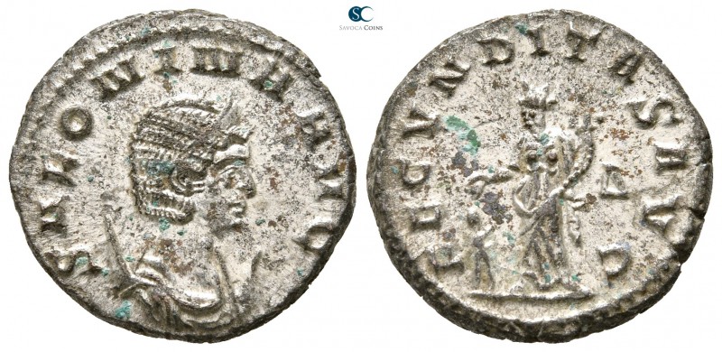 Salonina AD 254-268. Rome
Antoninianus Æ silvered

20 mm., 3,94 g.



nea...