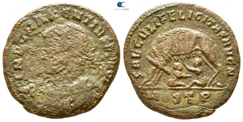 Maxentius AD 306-312. Ostia
Follis Æ

23 mm., 6,15 g.



nearly very fine...