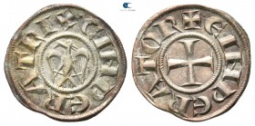 Enrico VI AD 1191-1197. Sicily. Messina. Denaro AR
