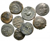 Lot of ca. 9 greek bronze coins / SOLD AS SEEN, NO RETURN!<br><br>very fine<br><br>