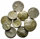 Lot of ca. 10 greek bronze coins / SOLD AS SEEN, NO RETURN!<br><br>nearly very fine<br><br>