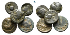Lot of ca. 5 greek bronze coins / SOLD AS SEEN, NO RETURN!<br><br>nearly very fine<br><br>