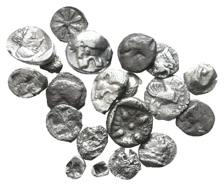 Lot of ca. 20 greek silver fractions / SOLD AS SEEN, NO RETURN!

nearly very f...