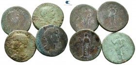 Lot of ca. 4 roman sestertii / SOLD AS SEEN, NO RETURN!<br><br>fine<br><br>