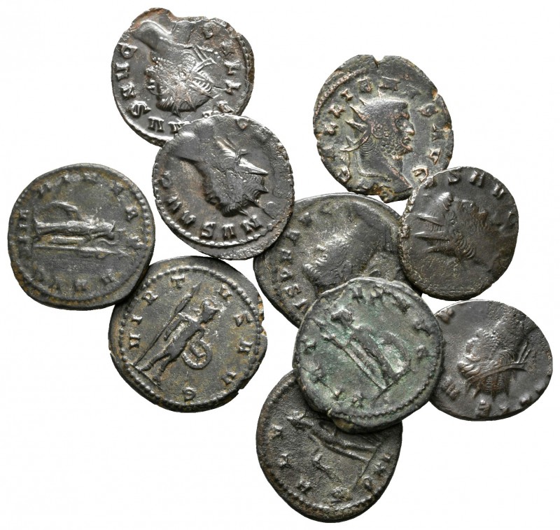 Lot of ca. 10 roman bronze coins / SOLD AS SEEN, NO RETURN!

very fine