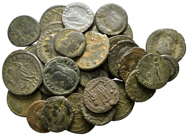 Lot of ca. 32 roman bronze coins / SOLD AS SEEN, NO RETURN!

fine