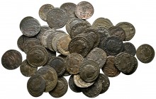 Lot of ca. 50 late roman bronze coins / SOLD AS SEEN, NO RETURN!<br><br>very fine<br><br>