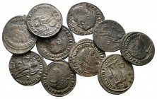 Lot of ca. 10 late roman bronze coins / SOLD AS SEEN, NO RETURN!<br><br>very fine<br><br>