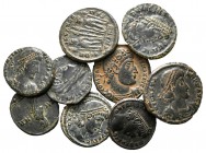 Lot of ca. 9 late roman bronze coins / SOLD AS SEEN, NO RETURN!<br><br>very fine<br><br>