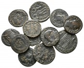 Lot of ca. 12 late roman bronze coins / SOLD AS SEEN, NO RETURN!<br><br>very fine<br><br>