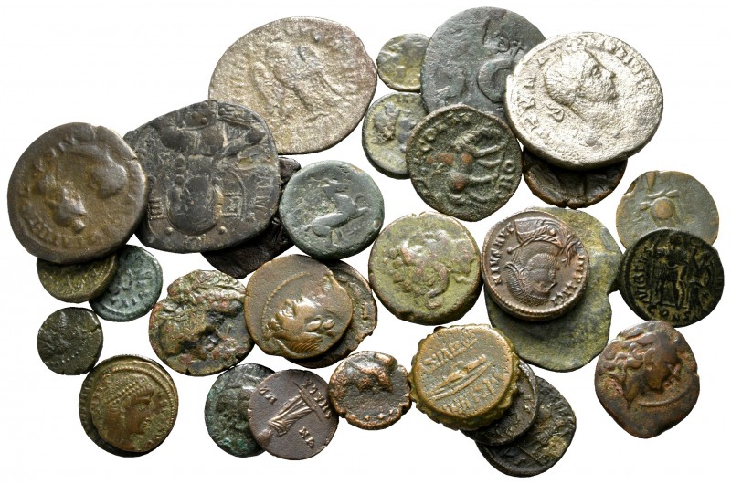 Lot of ca. 30 ancient bronze coins / SOLD AS SEEN, NO RETURN!

very fine