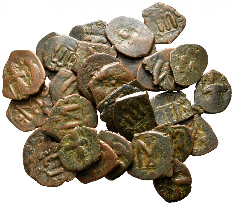 Lot of ca. 30 byzantine bronze coins / SOLD AS SEEN, NO RETURN!

nearly very f...