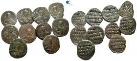 Lot of ca. 10 byzantine bronze coins / SOLD AS SEEN, NO RETURN!<br><br>very fine<br><br>