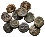 Lot of ca. 11 indian bronze coins / SOLD AS SEEN, NO RETURN!<br><br>nearly very fine<br><br>