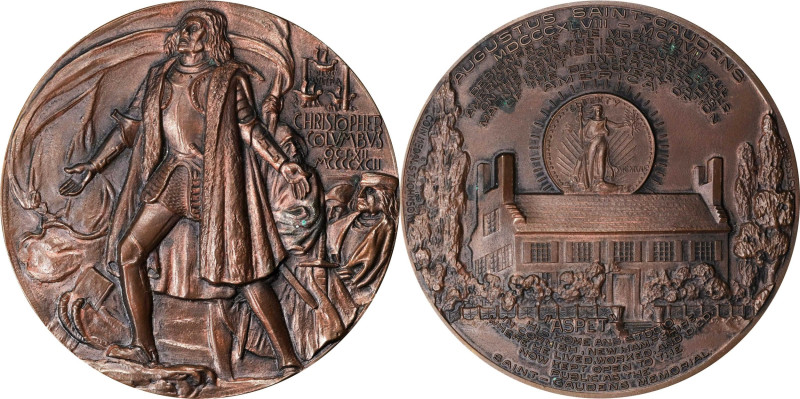 1961 Augustus Saint-Gaudens Commemorative Medal. By R. St. Schabel, issued by To...